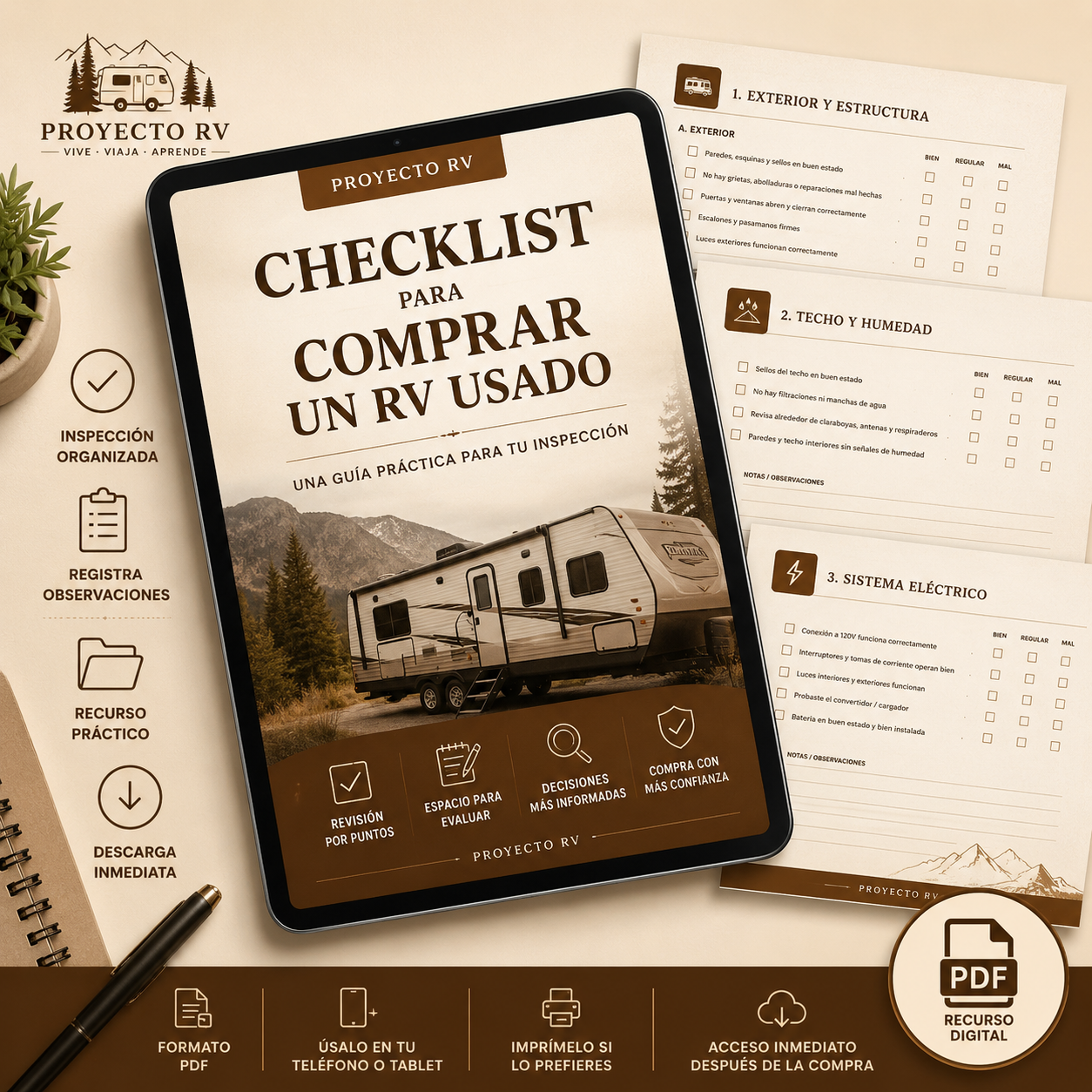 Checklist para comprar RV usado